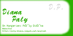 diana paly business card